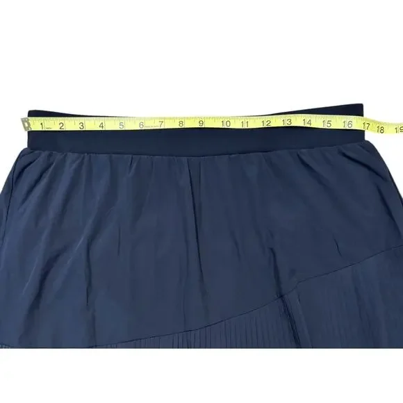 Spanx Yes Pleats Skort Womens Black Athletic Skirt Size 1x Pleated Shorts Liner - Picture 8 of 13